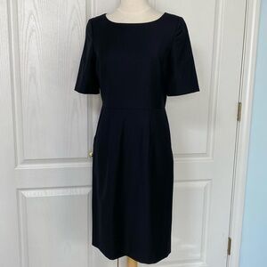 J.Crew blue label black wool dress